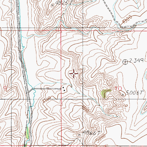 Topographic Map of 02S03E10BC__01 Well, MT