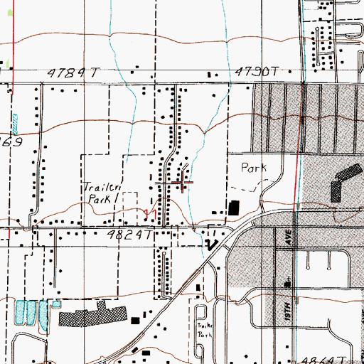 Topographic Map of 02S05E11AC__01 Well, MT