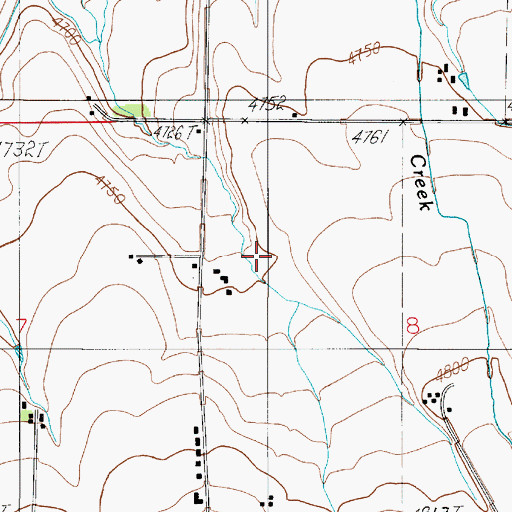 Topographic Map of 02S05E08BC__01 Well, MT