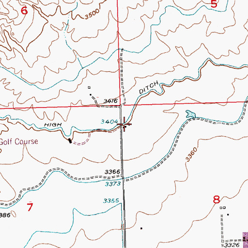 Topographic Map of 02S24E08BBBC01 Well, MT