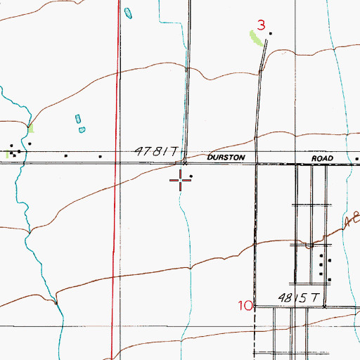 Topographic Map of 02S05E10AABB01 Well, MT