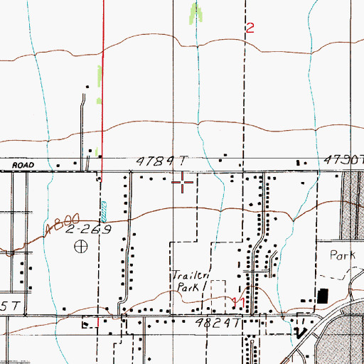 Topographic Map of 02S05E11BAB_01 Well, MT