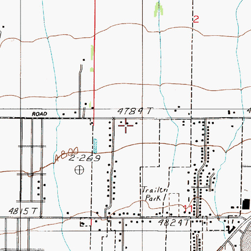 Topographic Map of 02S05E11BBA_01 Well, MT