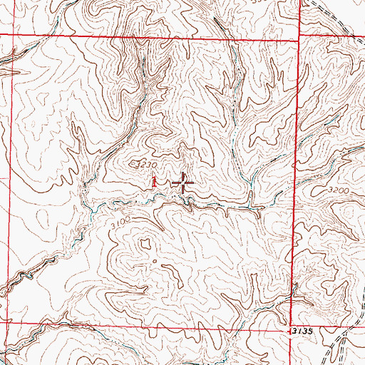 Topographic Map of 02S34E01AC__02 Well, MT