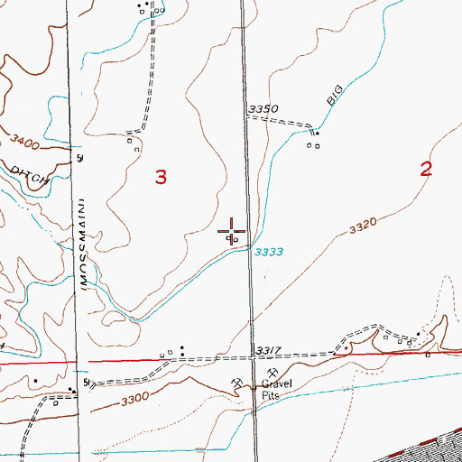 Topographic Map of 02S24E03DADA01 Well, MT