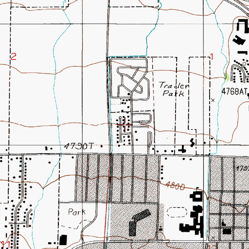 Topographic Map of 02S05E01CC__01 Well, MT