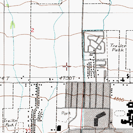 Topographic Map of 02S05E02DD__01 Well, MT