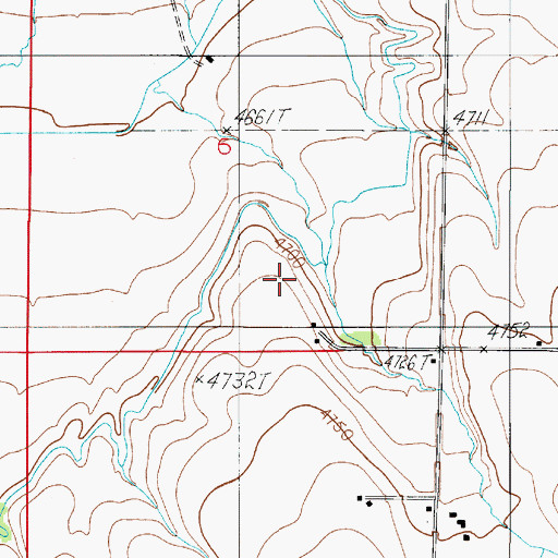 Topographic Map of 02S05E06DC__01 Well, MT