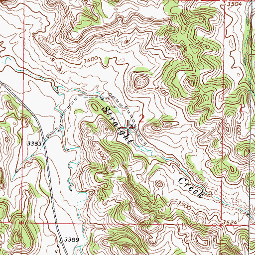 Topographic Map of 02S46E02DBBB01 Well, MT