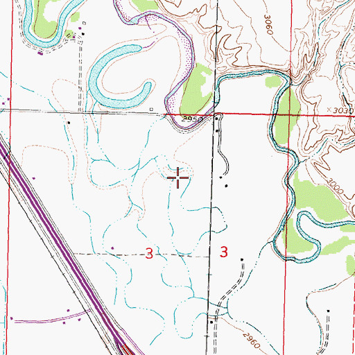 Topographic Map of 02S34E03AB__02 Well, MT