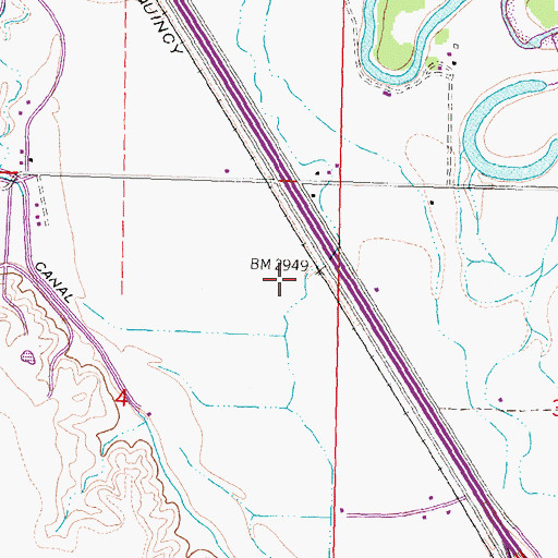 Topographic Map of 02S34E04AA__01 Well, MT