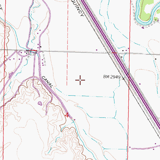 Topographic Map of 02S34E04AB__01 Well, MT