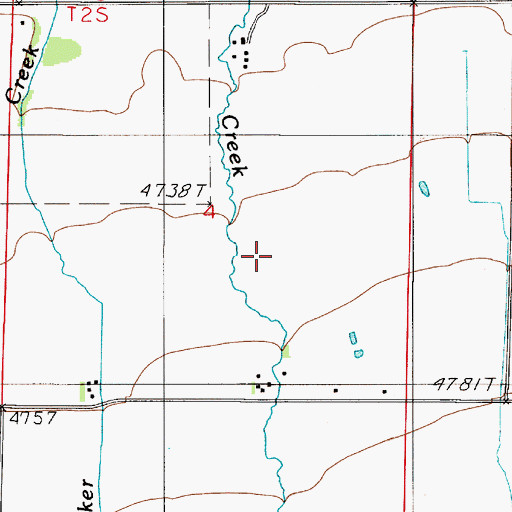 Topographic Map of 01S05E04DB__02 Well, MT