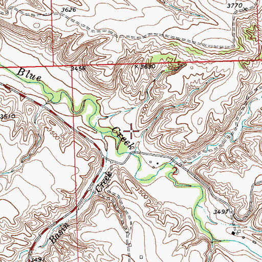 Topographic Map of 02S26E02BDD_01 Well, MT