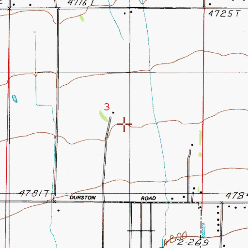 Topographic Map of 02S05E03DB__01 Well, MT