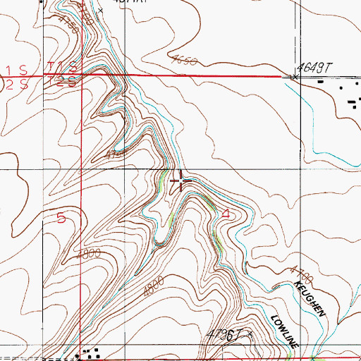 Topographic Map of 02S04E04BD__01 Well, MT