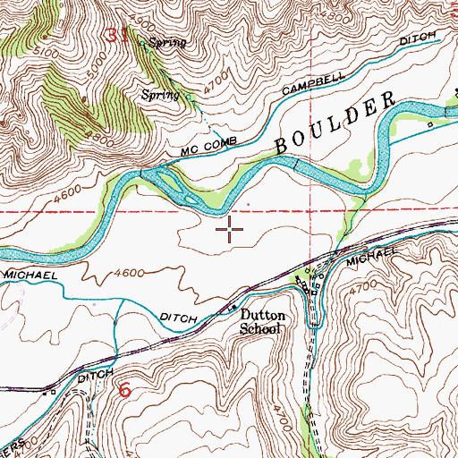 Topographic Map of 02S14E06AABB01 Well, MT