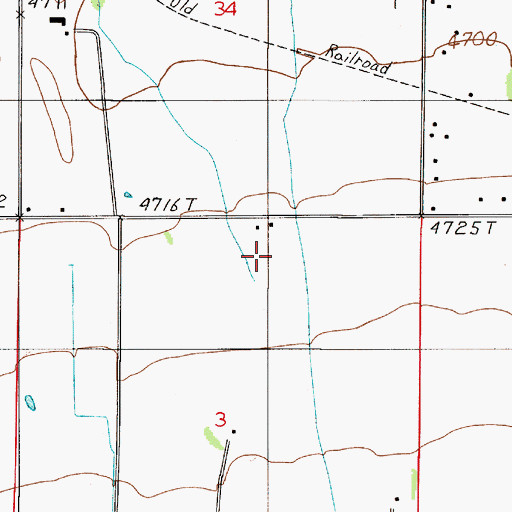 Topographic Map of 02S05E03AB__01 Well, MT