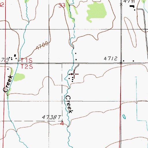 Topographic Map of 02S05E04AB__01 Well, MT