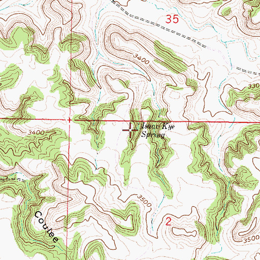 Topographic Map of 02S41E02BABA01 Spring, MT