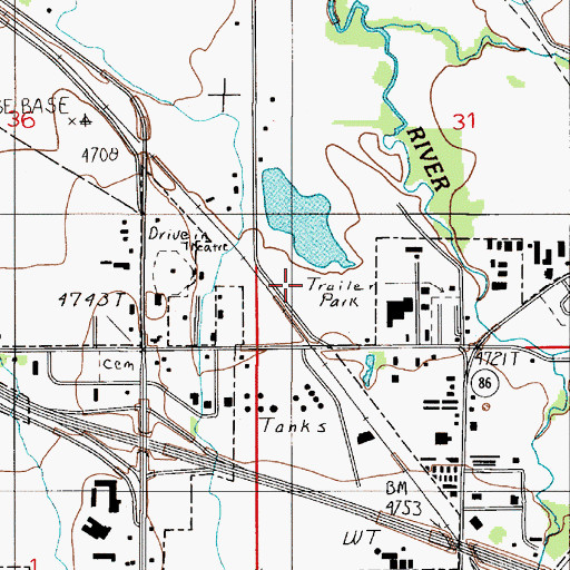 Topographic Map of 01S06E31CC__01 Well, MT