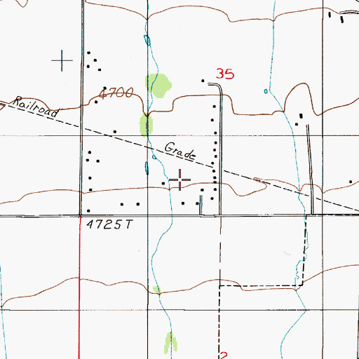 Topographic Map of 01S05E35CD__01 Well, MT