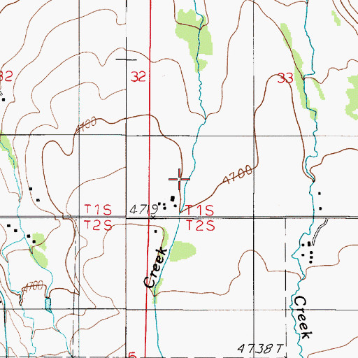 Topographic Map of 01S05E33CC__01 Well, MT