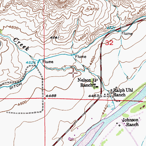 Topographic Map of 01S10E32C___01 Well, MT