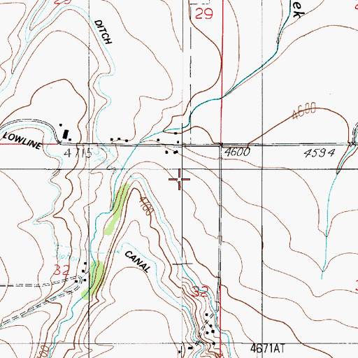 Topographic Map of 01S04E32AA__01 Well, MT