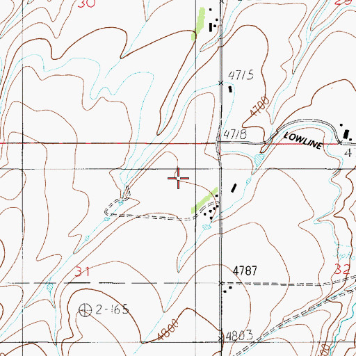 Topographic Map of 01S04E31AA__01 Well, MT