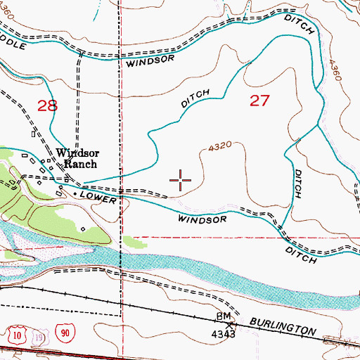 Topographic Map of 01S11E27C___01 Well, MT