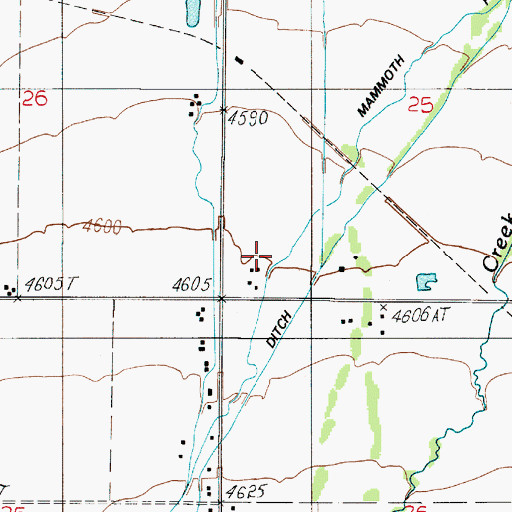Topographic Map of 01S04E25CC__01 Well, MT