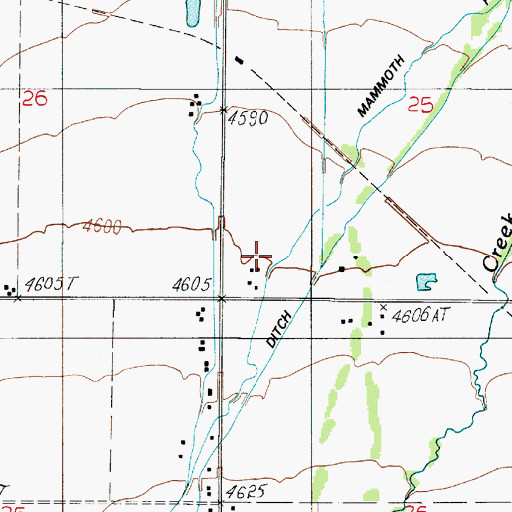 Topographic Map of 01S04E25CC__02 Well, MT