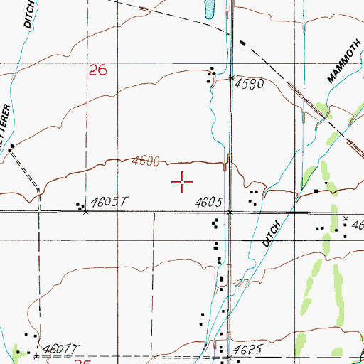 Topographic Map of 01S04E26DD__02 Well, MT
