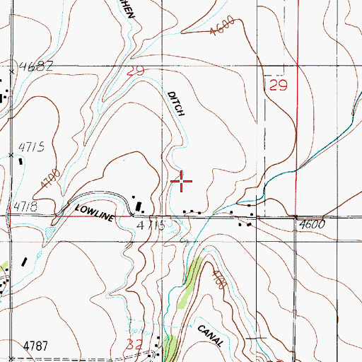 Topographic Map of 01S04E29DC__01 Well, MT