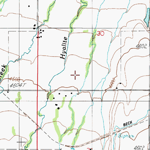 Topographic Map of 01S05E30CD__01 Well, MT