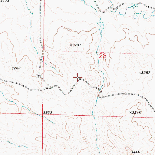 Topographic Map of 01S49E29DADA01 Well, MT