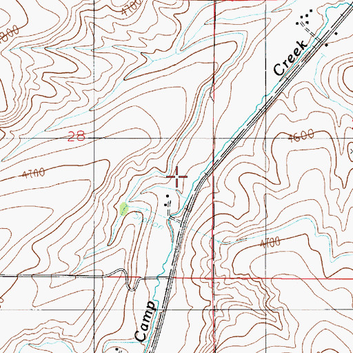 Topographic Map of 01S03E28DA__01 Well, MT