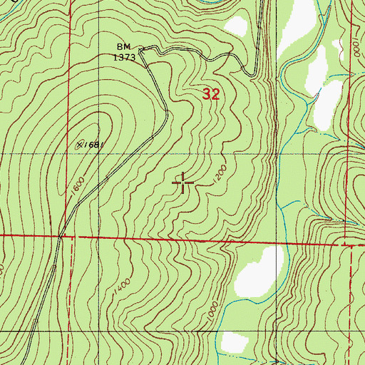 Topographic Map of Winrock Farms Lake Dam, AR