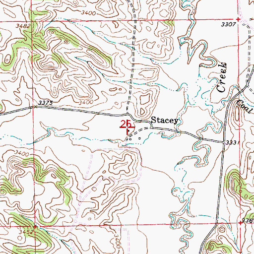 Topographic Map of 01S47E26CBBB01 Well, MT