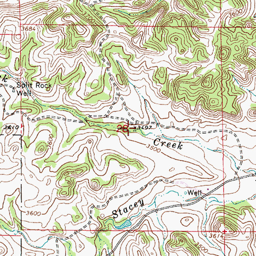 Topographic Map of 01S47E28ACCD01 Well, MT