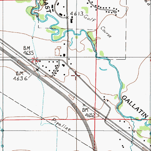 Topographic Map of 01S05E26DA__01 Well, MT