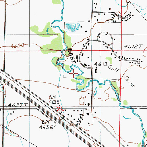 Topographic Map of 01S05E26AB__02 Well, MT