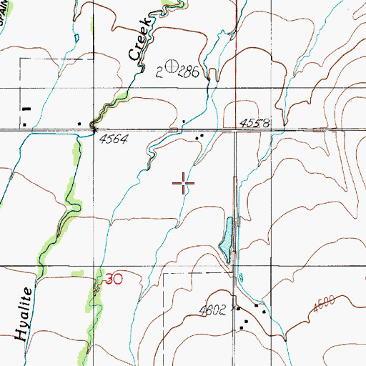 Topographic Map of 01S05E30AA__01 Well, MT