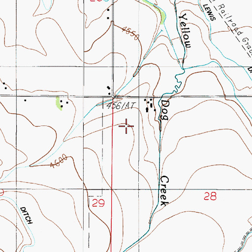 Topographic Map of 01S04328BB__01 Well, MT