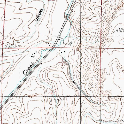 Topographic Map of 01S03E27AB__01 Well, MT