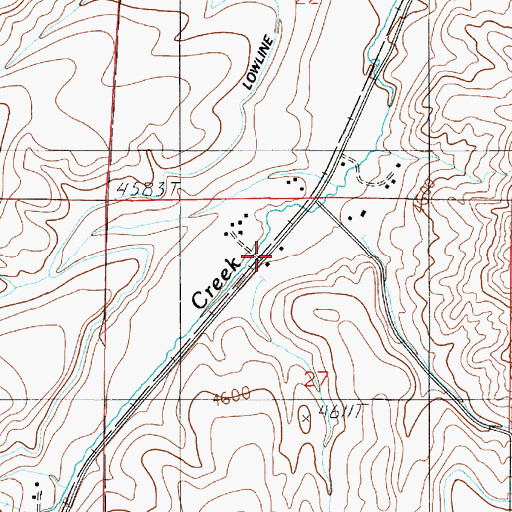 Topographic Map of 01S03E27BA__01 Well, MT