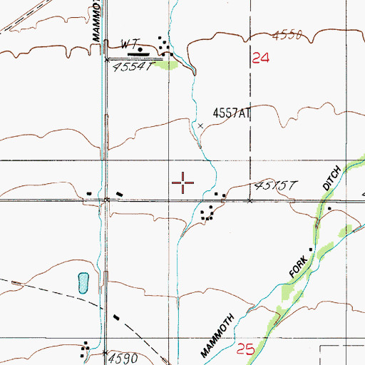 Topographic Map of 01S04E24CD__01 Well, MT