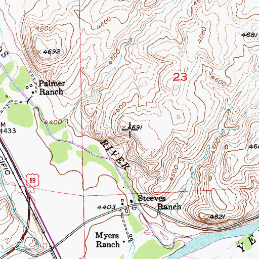 Topographic Map of 01S10E23C___01 Well, MT