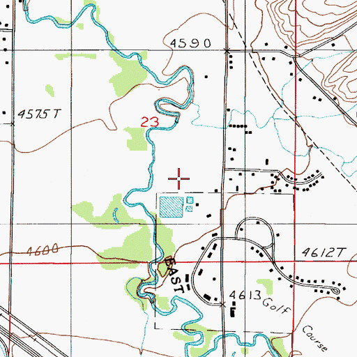Topographic Map of 01S05E23DB__01 Well, MT